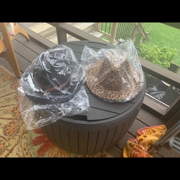 Leopard Print Felt Wool Belted Panama Hat - Picture 7 of 9